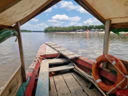 Spending a day at the beach in the Amazon near Iquitos